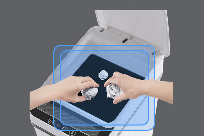Intelligent Induction Automatic Flip Trash Can