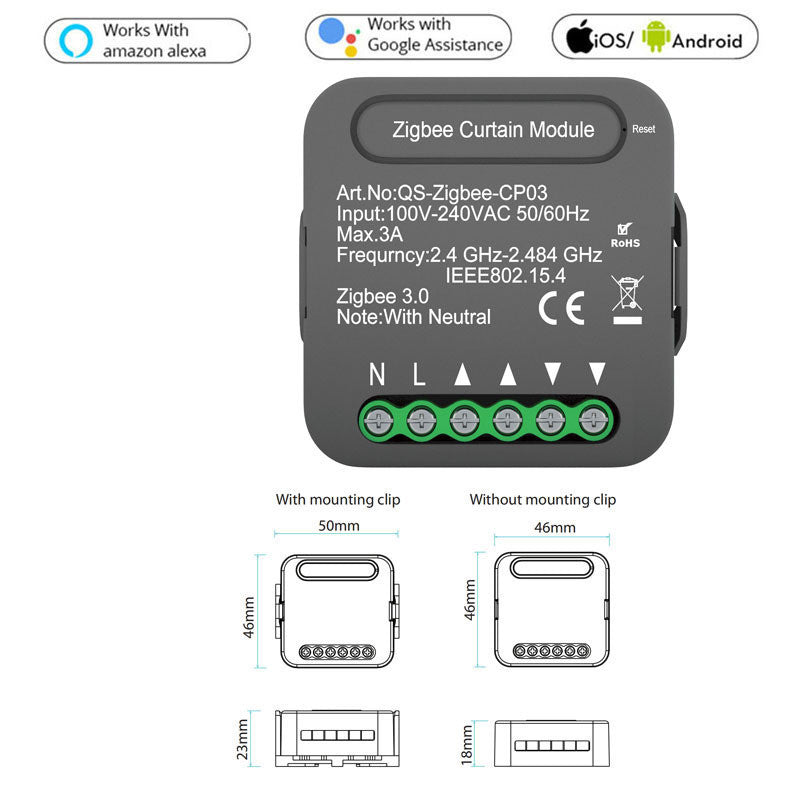 RC Smart WiFi Curtain Motor